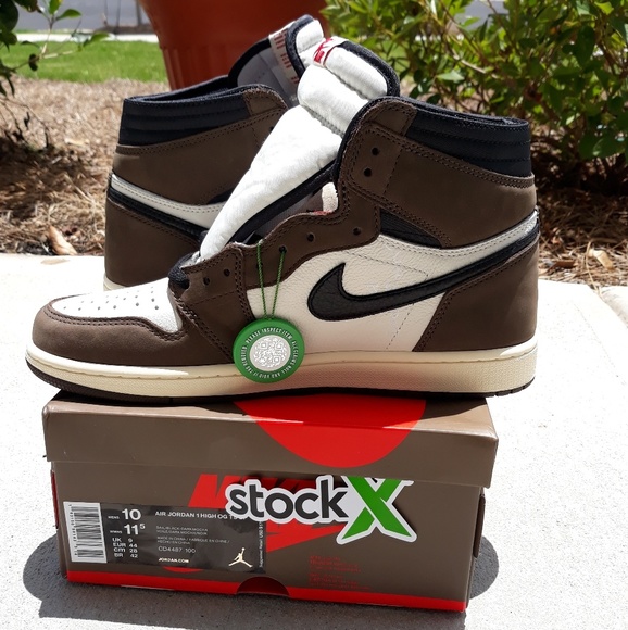 jordan 1 travis scott stock x